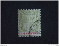 Mauritius Maurice 1909-10 Armoiries Wapenschild Bateau Boot Yv 134 O - Mauricio (...-1967)