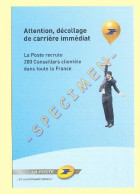 LA POSTE – Attention, Décollage De Carrière Immédiat - Werbepostkarten