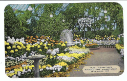 Milwaukee, Wisconsin, Mitchell Park Conservatory, Flower Show, Gelaufen 1966 - Milwaukee