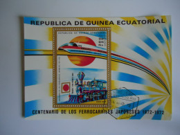 GUINEA ECUATORIAL  USED  SHEET TRAIN TRAINS - Treni