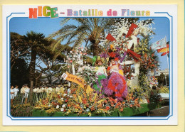 Carnaval : Carnaval De NICE – Bataille De Fleurs (animée) (voir Scan Recto/verso) - Carnaval