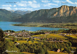 Mondsee / Salzkammergut Autobahn Salzburg Wien, See Alpenpanorama, Fliegeraufnahme - Mondsee