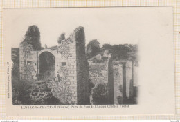 8AK3401 LUSSAC LES CHATEAUX PORTE DU PONT DE L'ABCIEN CHATEAU FEODAL  2 SCAN - Lussac Les Chateaux