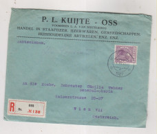NETHERLANDS 1927 ISS Nice Registered Cover To Austria - Covers & Documents