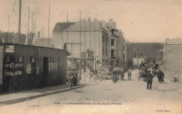 Sens * 1909 * La Reconstruction Du Faubourg D'yonne * Travaux Commerce Ouvriers Construction Villageois - Sens