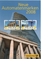 Germany Deutschland 2008 Automaten Postwertzeichen Automatenmarken ATM, Automat Machine Stamps, Berlin Bonn - 2001-2010