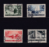 FINLANDE 1938 TIMBRE N°205/08 OBLITERE TRICENTENAIRE DES POSTES - Gebraucht