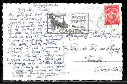 F369 - FM N° 12 SUR CP DE COMMERCY DU 21/08/69 - CACHET VAGUEMESTRE CENTRE DE SELECTION - Lettere In Franchigia Civile