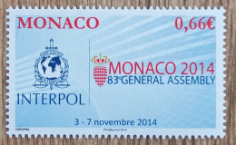 Monaco - YT N°2946 - 83e Assemblée Générale D'Interpol - 2014 - Neuf - Unused Stamps