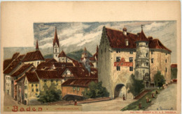 Baden - Landvogteischloss - Litho - Baden