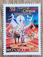 Monaco - YT N°2953 - 39e Festival International Du Cirque De Monte Carlo - 2015 - Neuf - Unused Stamps