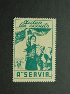 Vignette Aidez Les Scouts A Servir Belgique Poster Stamp Boy Scout Belgium - Autres & Non Classés