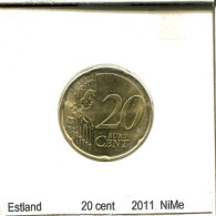 20 CENTS 2011 ESTLAND ESTONIA Münze #AS688.D.A - Estland