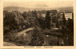 Meiningen, Schloss - Bogenbrücke - Meiningen