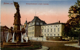 Düren, Kriegerdenkmal U. Kath. Lyceum - Dueren