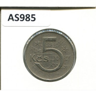 5 KORUN 1966 CZECHOSLOVAKIA Coin #AS985.U.A - Checoslovaquia