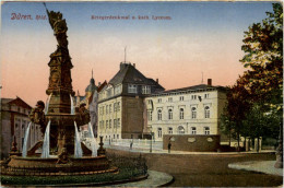 Düren, Kriegerdenkmal U. Kath. Lyceum - Düren