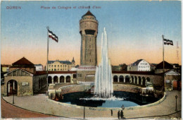 Düren, Place De Cologen Et Chateau Dèau - Düren