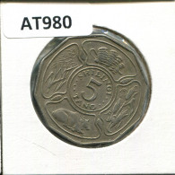 5 SHILLINGI 1972 TANZANIA Moneda #AT980.E.A - Tanzanie