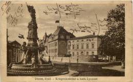 Düren, Kriegerdenkmal U. Kath. Lyceum - Düren