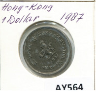 1 DOLLAR 1987 HONG KONG Moneda #AY564.E.A - Hongkong