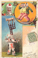 Cirque Circus * CPA Illustrateur 1902 * Clown Clowns * Art Nouveau Jugendstil * Numéro équilibriste Chien - Zirkus