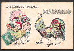 XAVIER SAGER - Le Triomphe De Chantecler - Coq, Poules, Seins Nus - Sager, Xavier