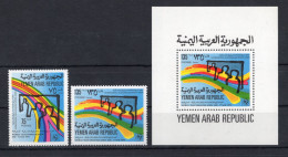 1979 YEMEN SET MNH ** 306/307 + BF52 Giornata Mondiale Della Telecomunicazione - Yémen
