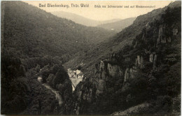 Bad Blankenburg, Blick In Das Schwarzatal Und Auf Weidmannsheil - Bad Blankenburg