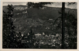 Bad Blankenburg, Ruine Greifenstein, Rechts Waldhaus Tanneck - Bad Blankenburg