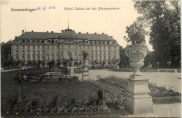 Donaueschingen, Fürstl. Schloss Mit Der Blumenparterre - Donaueschingen