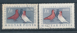 1957. Hungarian Pigeon Breeds - L - Misprint - Varietà & Curiosità