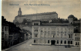 Rudolstadt, Markt, Töpfergase Und Heidecksburg - Rudolstadt