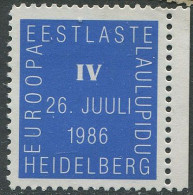 Estonia:Unused Souvenir Stamp Estonians Song Festivl, Heidelberg 1986 - Estland