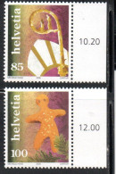 SWITZERLAND SUISSE SCHWEIZ SVIZZERA HELVETIA 2005 CHRISTMAS NATALE NOEL WEIHNACHTEN NAVIDAD COMPLETE SET SERIE MNH - Unused Stamps