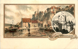 Gruss Aus Meersburg - Litho Künstler AK K. Mutter - Meersburg