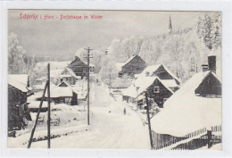 39008702 - Schierke Dorfstrasse Im Winter Ungelaufen  Gut Erhalten. - Schierke