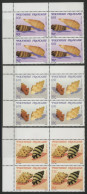 POLYNESIE N° 343 à 345 Blocs De Quatre Neufs ** (MNH)TB "Coquillages /Shell" - Unused Stamps