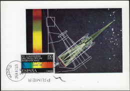 Espagne 1969 Y&T 1581 Sur CM (carte Maximum), Colloque International De Spectroscopie à Madrid - Fysica