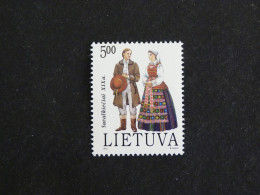 LITUANIE LIETUVA YT 440 ** MNH - COSTUMES REGIONAUX - Lituania