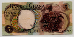 Ghana 5 Cedis 1967 P-11 VF - Ghana