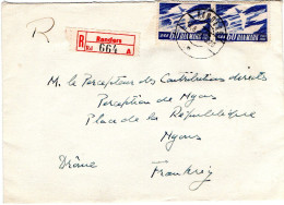LSC - REC.   DANEMARK Pour NYONS / 1963 - Lettres & Documents