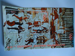 YEMEN  YAR  USED  SHEET OLYMPIC GAMES  SAPPORO 1972 PAINTING - Winter 1972: Sapporo