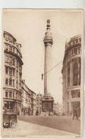 London  Carte Circulée Timbrée  De The Monument  Et Rue Animée - Londen - Buitenwijken