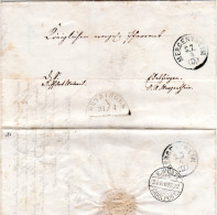 Württemberg 1869, Bahnstpl. BETZINGEN Auf Brief V. Wannweil N. Edelfingen - Lettres & Documents