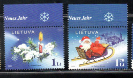 LITHUANIA LITUANIA LIETUVA 2005 CHRISTMAS NATALE NOEL WEIHNACHTEN NAVIDAD COMPLETE SET SERIE COMPLETA MNH - Lituania