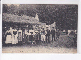 COURVILLE: Kermesse, 1909, La Ferme Au Village Suisse - Très Bon état - Courville