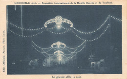 FRANCE - Grenoble - Exposition Internationale - Vue Sur La Grande Allée La Nuit - Carte Postale Ancienne - Grenoble