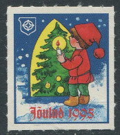 Estonia:Unused Christmas Label, Christmas 1995 - Estonia