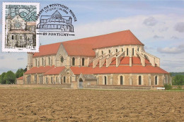 France 2014 - Abbaye De Pontigny Yonne Carte Maximum - 2010-2019
